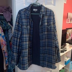 Vintage L.L. Bean fleece-lined shacket